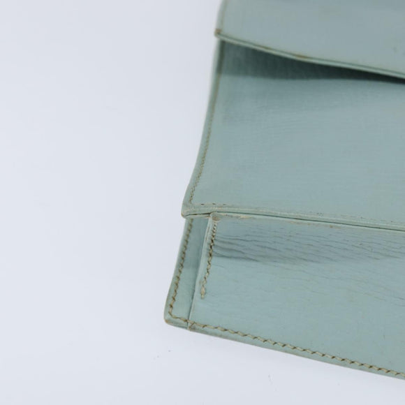 LOEWE Shoulder Bag Leather Light Blue Auth 147733