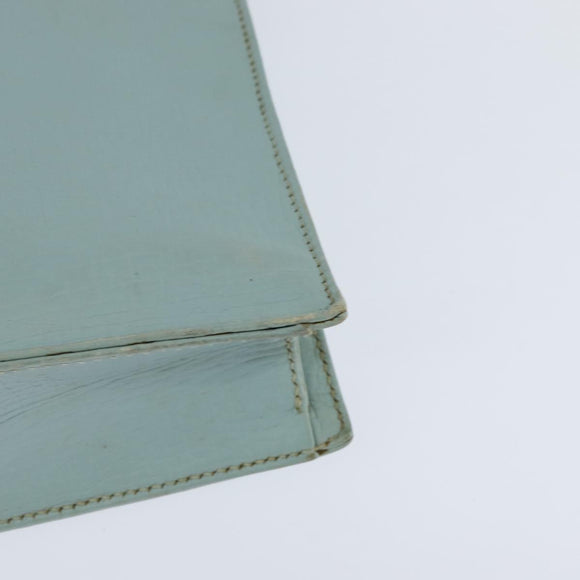 LOEWE Shoulder Bag Leather Light Blue Auth 147733