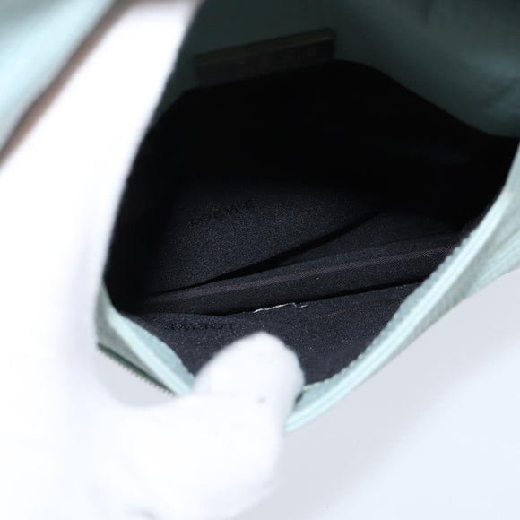 LOEWE Shoulder Bag Leather Light Blue Auth 147733