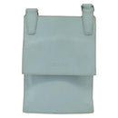 LOEWE Shoulder Bag Leather Light Blue Auth 147733-13