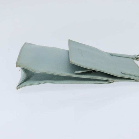 LOEWE Shoulder Bag Leather Light Blue Auth 147733