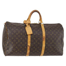 LOUIS VUITTON Monogram Keepall 55 Boston Bag M41424 LV Auth 147753-1