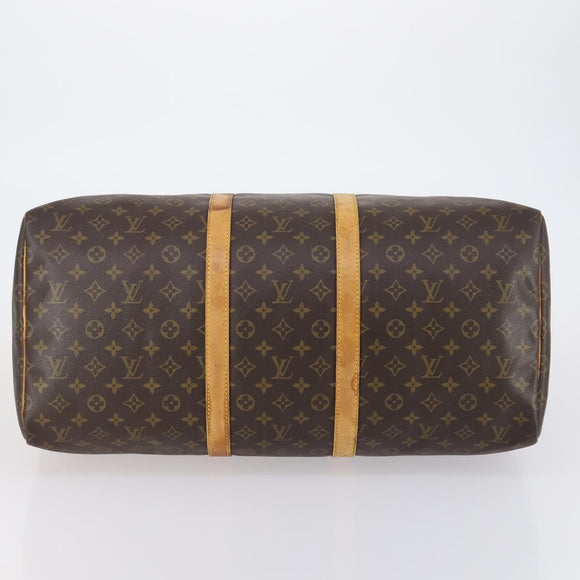 LOUIS VUITTON Monogram Keepall 55 Boston Bag M41424 LV Auth 147753