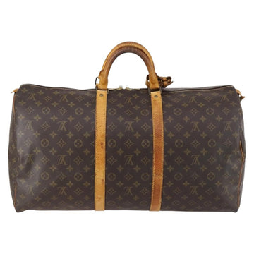 LOUIS VUITTON Monogram Keepall 55 Boston Bag M41424 LV Auth 147753 - 0