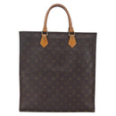LOUIS VUITTON Monogram Sac Plat Hand Bag M51140 LV Auth 147755-2