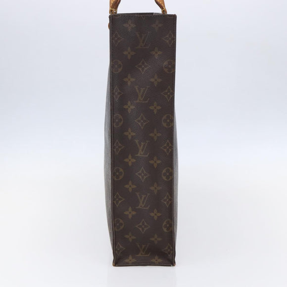 LOUIS VUITTON Monogram Sac Plat Hand Bag M51140 LV Auth 147755