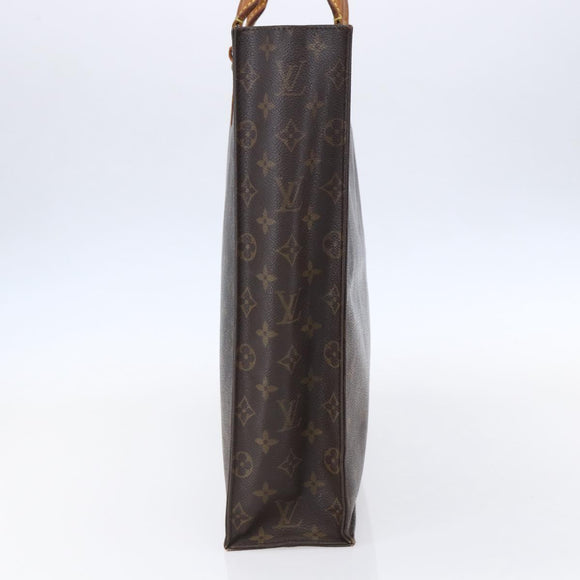 LOUIS VUITTON Monogram Sac Plat Hand Bag M51140 LV Auth 147755