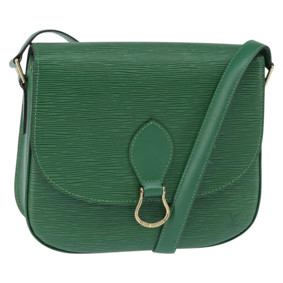 LOUIS VUITTON Epi Saint Cloud GM Shoulder Bag Green M52194 LV Auth 147758