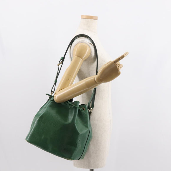 LOUIS VUITTON Epi Petit Noe Shoulder Bag Green M44104 LV Auth 147759