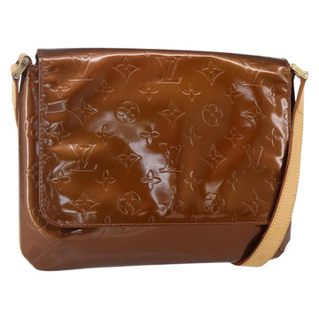 LOUIS VUITTON Monogram Vernis Thompson Street Bag Bronze M91124 LV Auth 147761