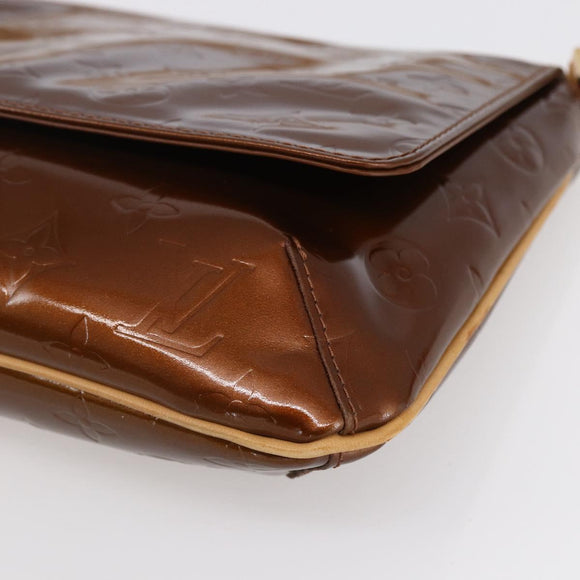 LOUIS VUITTON Monogram Vernis Thompson Street Bag Bronze M91124 LV Auth 147761