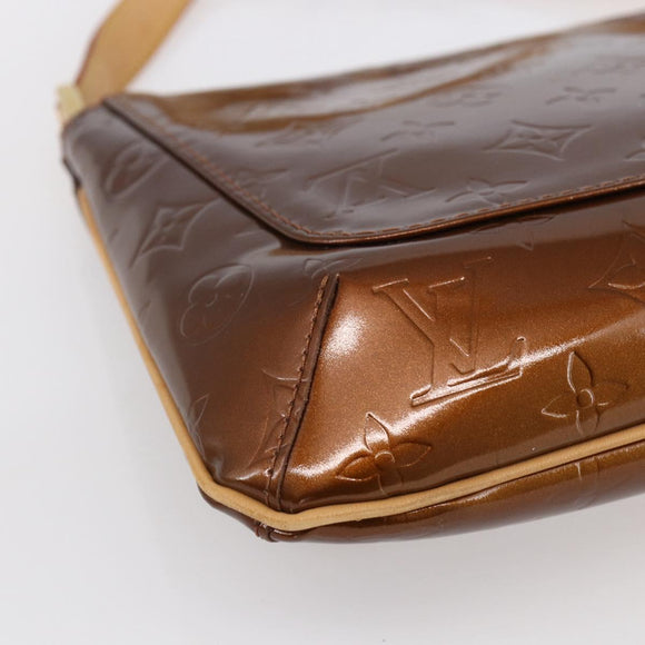 LOUIS VUITTON Monogram Vernis Thompson Street Bag Bronze M91124 LV Auth 147761
