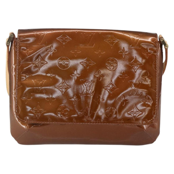 LOUIS VUITTON Monogram Vernis Thompson Street Bag Bronze M91124 LV Auth 147761