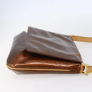 LOUIS VUITTON Monogram Vernis Thompson Street Bag Bronze M91124 LV Auth 147761-4