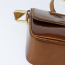 LOUIS VUITTON Monogram Vernis Christie GM Bag Bronze M91107 LV Auth 147762-15