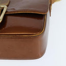LOUIS VUITTON Monogram Vernis Christie GM Bag Bronze M91107 LV Auth 147762-16