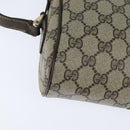 GUCCI GG Supreme Web Sherry Line Shoulder Bag PVC Beige Gold 010 378 Auth 147769-12