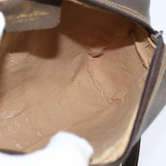 GUCCI GG Supreme Web Sherry Line Shoulder Bag PVC Beige Gold 010 378 Auth 147769