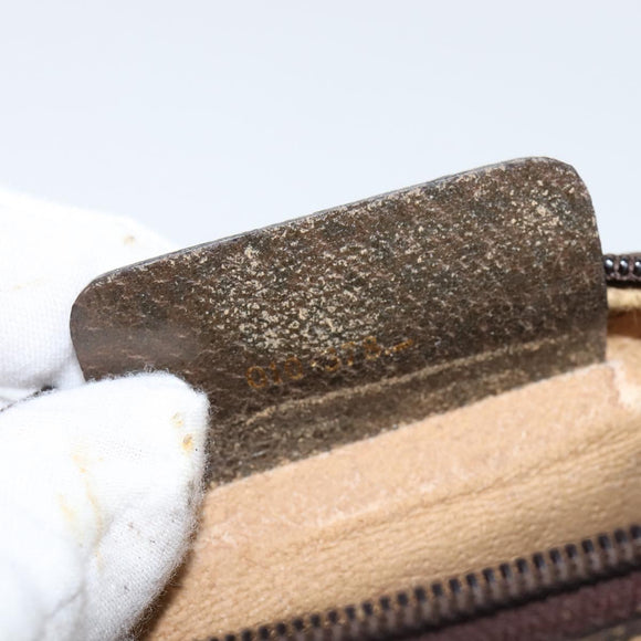 GUCCI GG Supreme Web Sherry Line Shoulder Bag PVC Beige Gold 010 378 Auth 147769