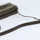 GUCCI GG Supreme Web Sherry Line Shoulder Bag PVC Beige Gold 010 378 Auth 147769-7