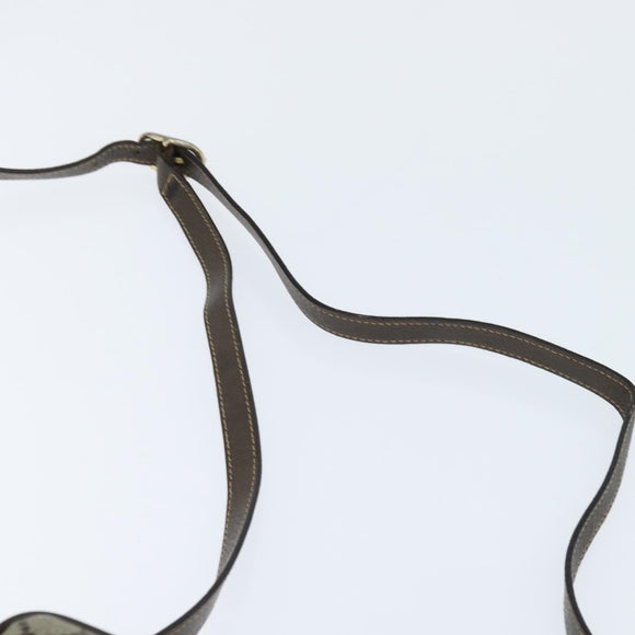 GUCCI GG Supreme Web Sherry Line Shoulder Bag PVC Beige Gold 010 378 Auth 147769