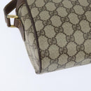 GUCCI GG Supreme Web Sherry Line Bag PVC Beige Gold 40 02 088 Auth 147770-12