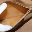 GUCCI GG Supreme Web Sherry Line Bag PVC Beige Gold 40 02 088 Auth 147770-19