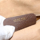 GUCCI GG Supreme Web Sherry Line Bag PVC Beige Gold 40 02 088 Auth 147770-20