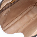 GUCCI GG Plus Supreme Clutch Bag PVC Beige Gold Auth 147771-15