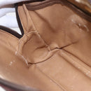 GUCCI GG Plus Supreme Clutch Bag PVC Beige Gold Auth 147771-17