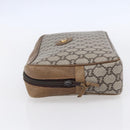 GUCCI GG Plus Supreme Clutch Bag PVC Beige Gold Auth 147771-4