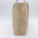 GUCCI GG Canvas Sherry Line Tote Bag Beige Pink Light blue 189669 Auth 147773-3