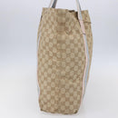 GUCCI GG Canvas Sherry Line Tote Bag Beige Pink Light blue 189669 Auth 147773-4