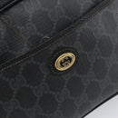GUCCI GG Supreme Shoulder Bag PVC Black Gold 116 02 607 Auth 147775-14