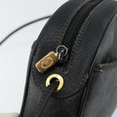 GUCCI GG Supreme Shoulder Bag PVC Black Gold 116 02 607 Auth 147775-15