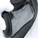 GUCCI GG Supreme Shoulder Bag PVC Black Gold 116 02 607 Auth 147775-17