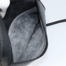 GUCCI GG Supreme Shoulder Bag PVC Black Gold 116 02 607 Auth 147775-20