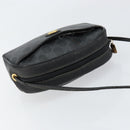 GUCCI GG Supreme Shoulder Bag PVC Black Gold 116 02 607 Auth 147775-6