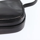 CELINE Shoulder Bag Leather Dark Brown Gold Auth 147777-17