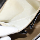 CELINE Shoulder Bag Leather Dark Brown Gold Auth 147777-22