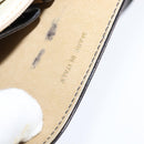 CELINE Shoulder Bag Leather Dark Brown Gold Auth 147777-11