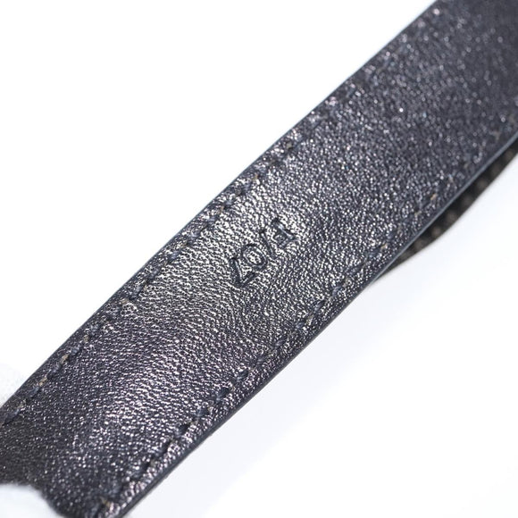 CELINE Shoulder Bag Leather Dark Brown Gold Auth 147777