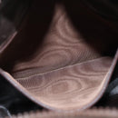 CELINE Macadam Canvas Shoulder Bag Suede Brown Gold Auth 147778-12