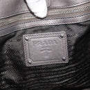 PRADA Shoulder Bag Leather Silver Auth 147780-15