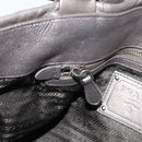 PRADA Shoulder Bag Leather Silver Auth 147780-19