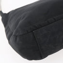 PRADA Shoulder Bag Nylon plastic Black Silver Auth 147781-17