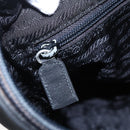 PRADA Shoulder Bag Nylon plastic Black Silver Auth 147781-20