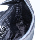 PRADA Shoulder Bag Nylon plastic Black Silver Auth 147781-21