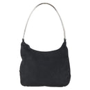 PRADA Shoulder Bag Nylon plastic Black Silver Auth 147781-13