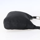 PRADA Shoulder Bag Nylon plastic Black Silver Auth 147781-4